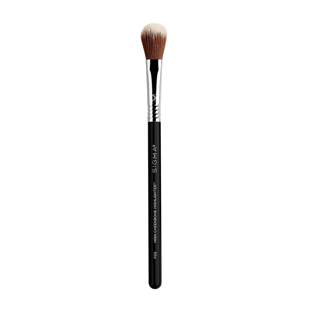 Sigma Beauty F3 High Cheekbone Highlighter Brush - Professional Makeup Brush for Contouring & Highlighting - Perfect for Everyday Glow & Special Occasions