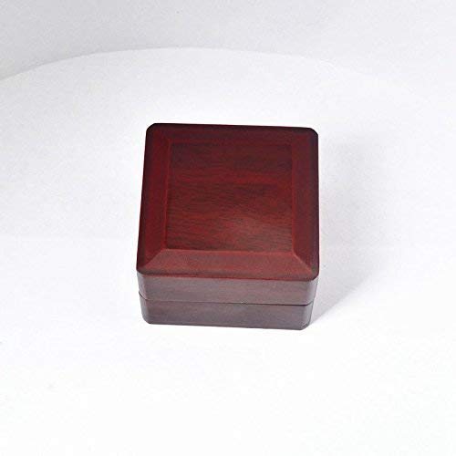 Elegant Rosewood Ring Gift Box - Premium Wooden Jewelry Display Case for Engagement, Wedding & Anniversary Rings - Perfect for Gifting & Storage