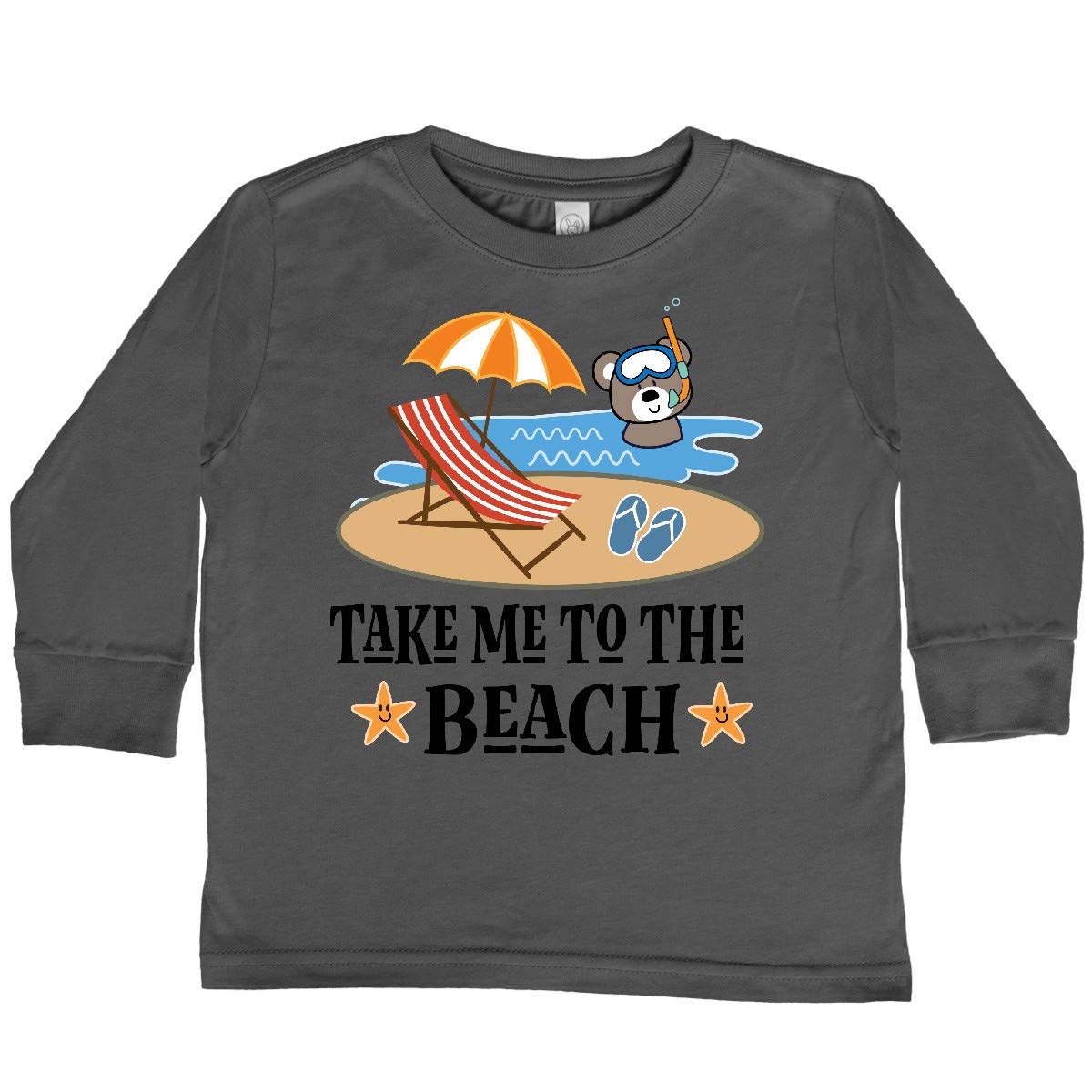 Inktastic Beach Vacation Florida California Toddler Long Sleeve T-Shirt - Cute Graphic Tee for Boys & Girls - Perfect for Family Trips, Beach Outings & Summer Vacations