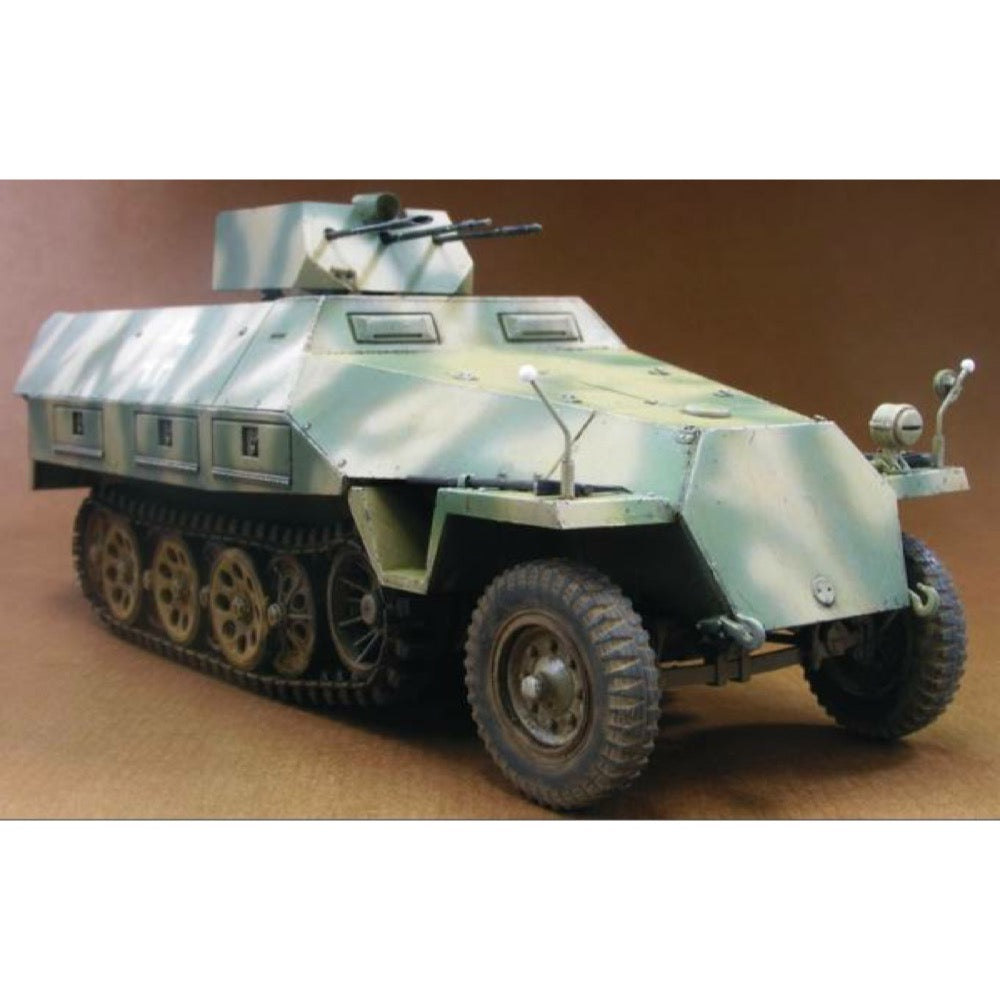 1/35 Scale German Sd.Kfz.25 Ausf.D Drilling Military Vehicle Model Kit - AFV 35082 - Perfect for WWII Collectors & Diorama Building