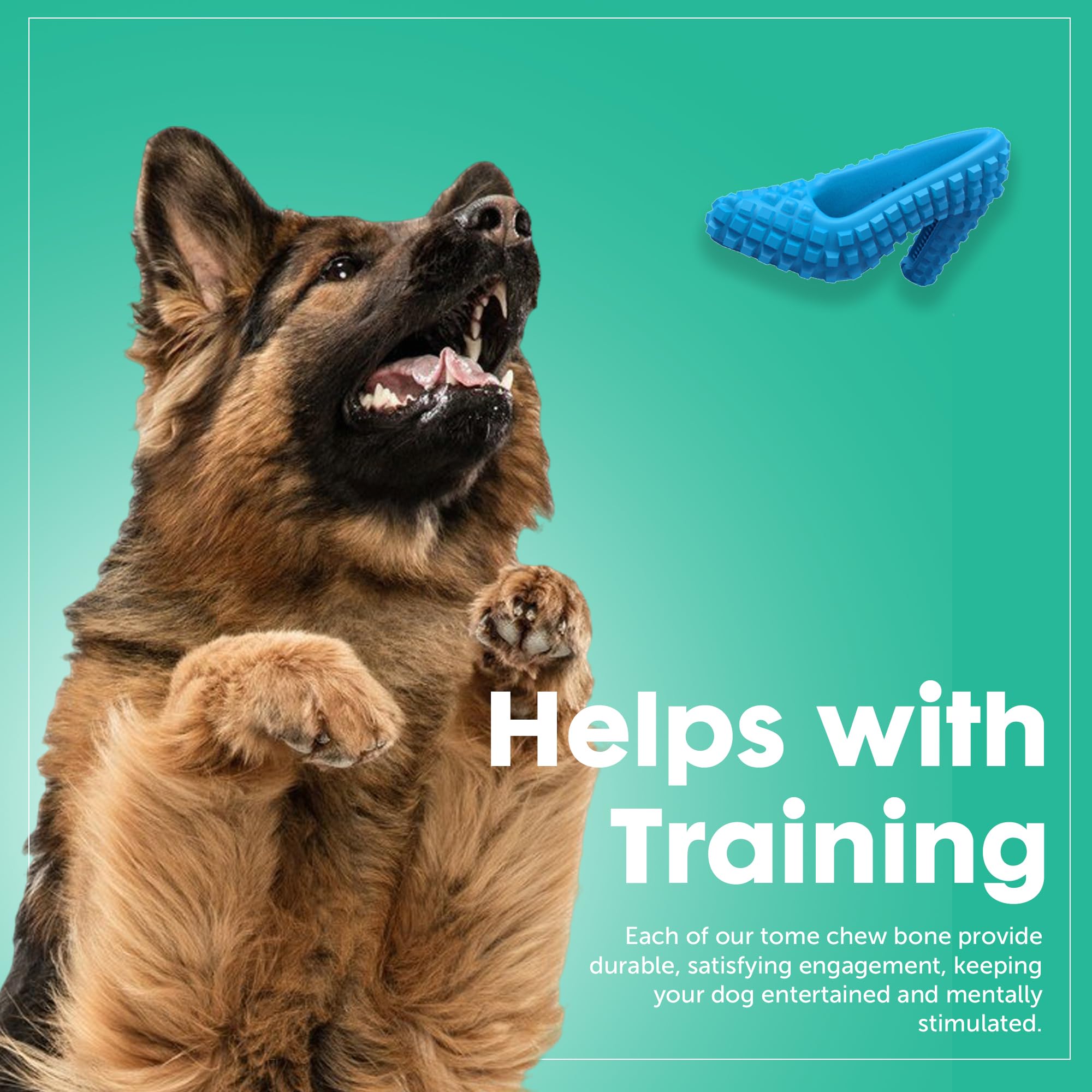 Durable Dog Chew Toys for Aggressive Chewers - Interactive Treat Dispensing Puzzle Toy for Small & Medium Dogs | Boredom Relief & Brain Stimulation | Perfect for Playtime, Training & Anxiety Relief