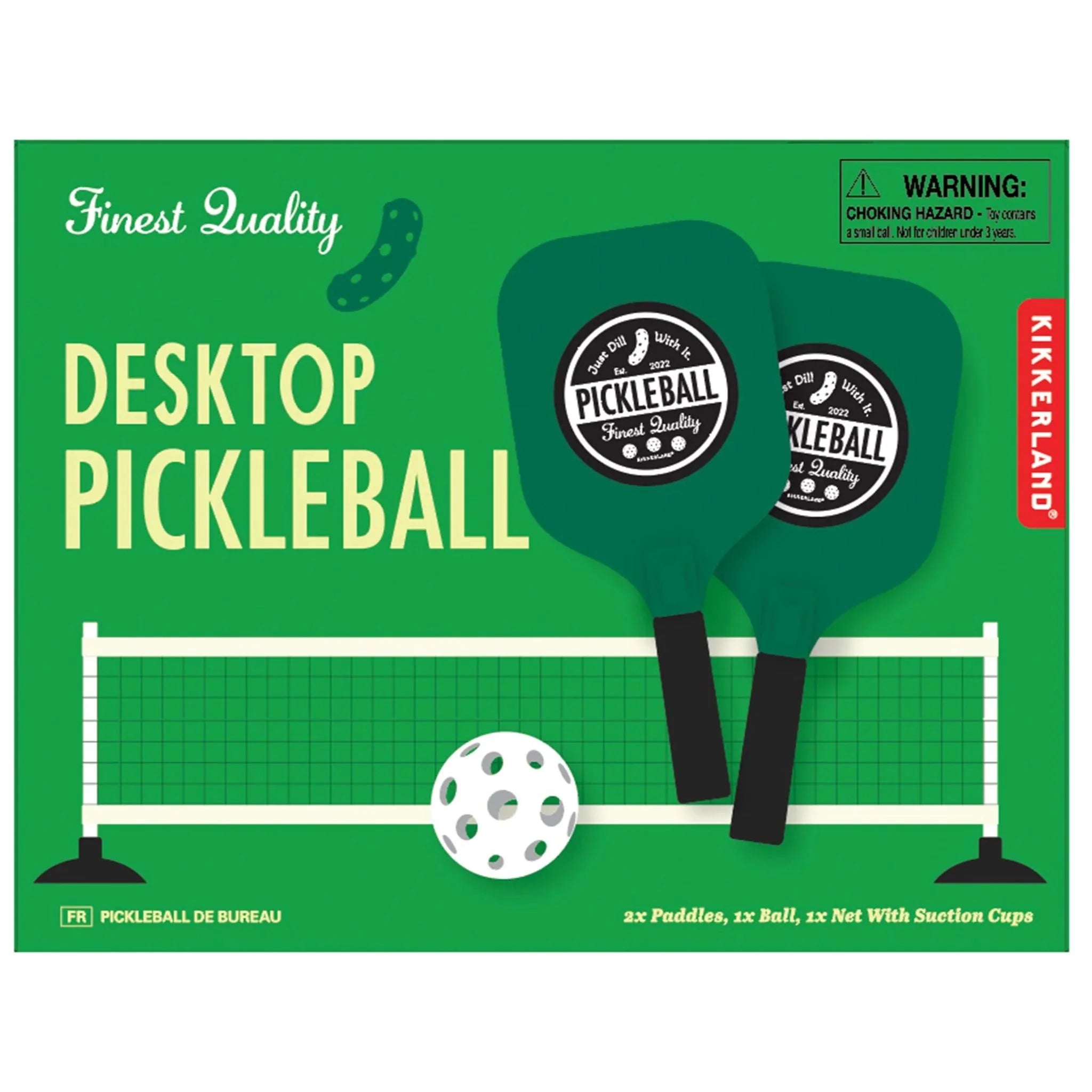 Premium Desktop Pickleball Set - Portable Indoor/Outdoor Game for Kids & Adults - Perfect for Office, Home, Backyard & Travel Fun