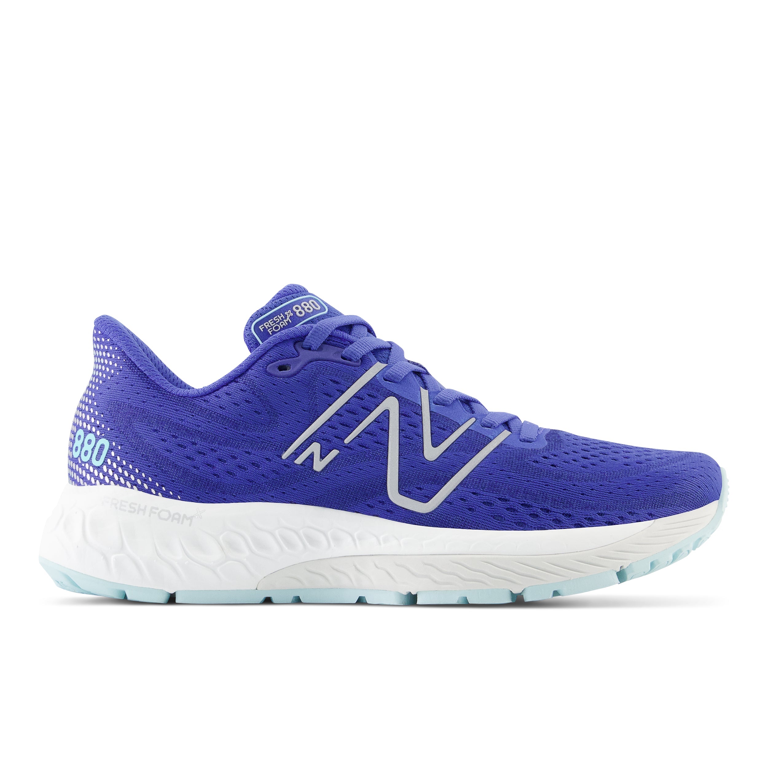 Women's New Balance Fresh Foam X 880v13 Wide Running Shoes - Marine Blue/Bright Cyan - Lightweight Cushioned Sneakers for Jogging, Walking & Gym Workouts