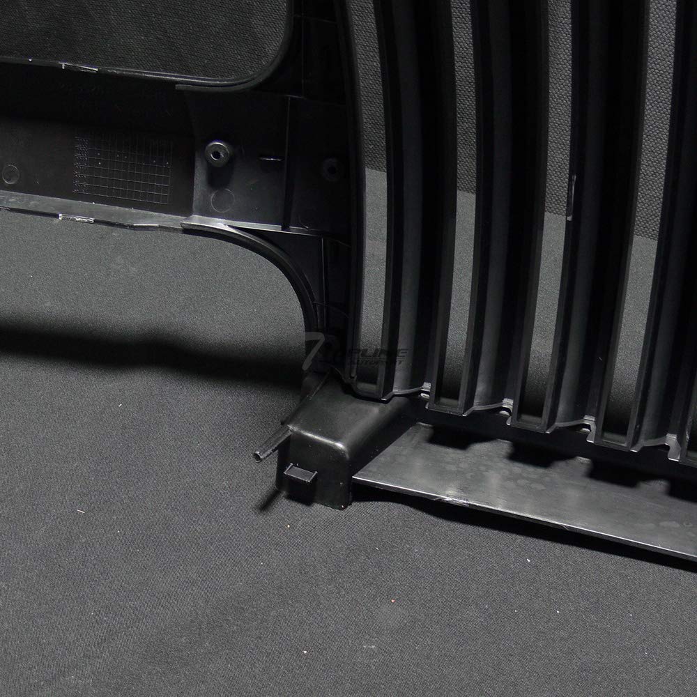 1999-2002 Chevy Silverado 1500 2500 & 2000-2006 Tahoe Suburban Gloss Black Vertical Front Bumper Grille - Replacement Grill for Enhanced Style & Protection - Perfect for Off-Roading, Car Shows & Daily Driving