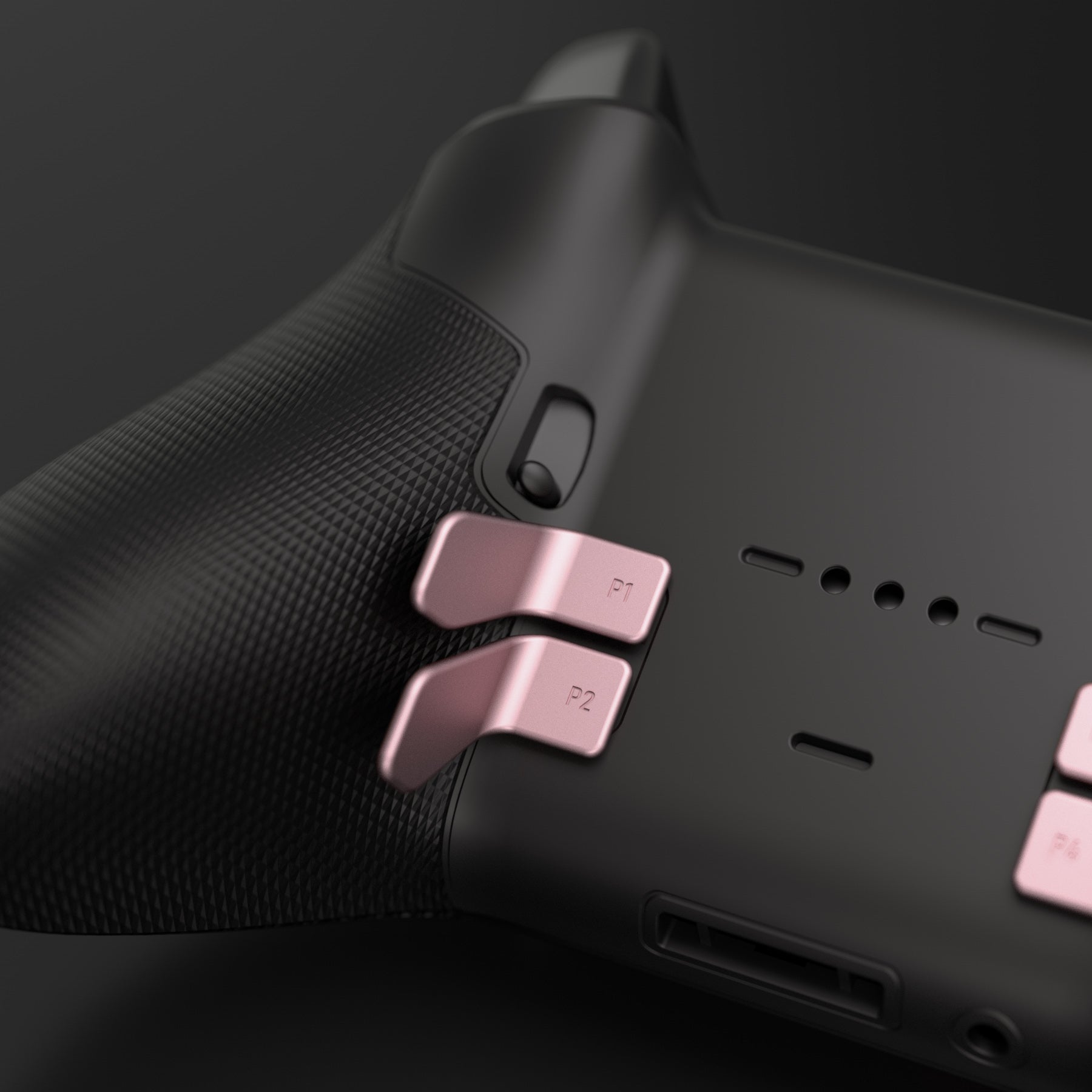eXtremeRate 6-in-1 Metallic Replacement Interchangeable Swift Back Paddles for Xbox One Elite/Elite Series 2/Elite 2 Core Controller - Rose Gold | Enhanced Gaming Performance for FPS, Racing & Action Games