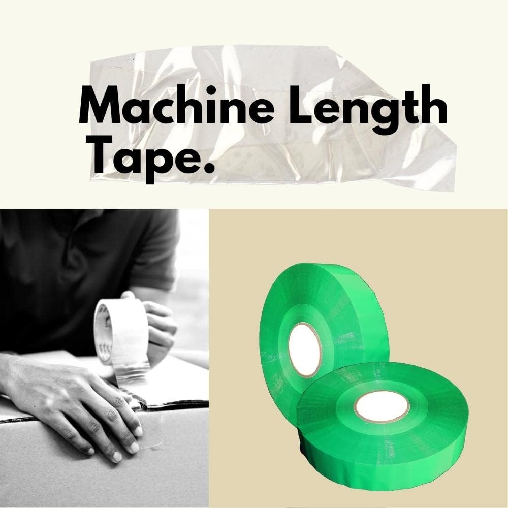 MMBM 2 Inch x 1000 Yards Green Packing Tape - 12 Rolls Commercial Grade 2.0 Mil Shipping Tape with 3 Inch Core for Industrial Packaging, Warehouse Use & Ecommerce Shipping | Heavy-Duty Adhesive for Box Sealing, Moving & Logistics