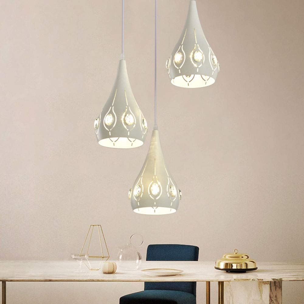 70W 3-Lights Branch-Shaped LED Modern Chandelier - Nordic Style Ceiling Light for Restaurant, Bedroom, Bar & Coffee Shop - Energy Saving Hanging Lamp for Home & Commercial Spaces
