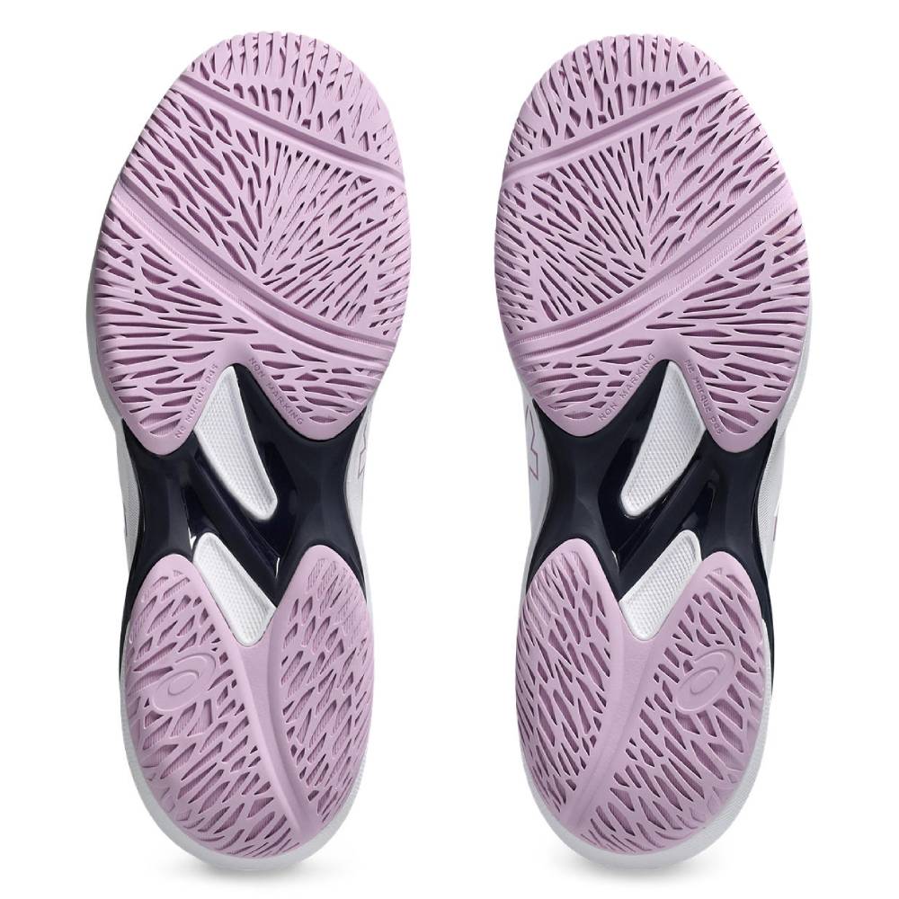 ASICS Solution Swift FF 2 Women's Tennis Shoes - Lightweight Performance Court Shoes for Women (White/Ube) | Perfect for Competitive Matches & Training Sessions