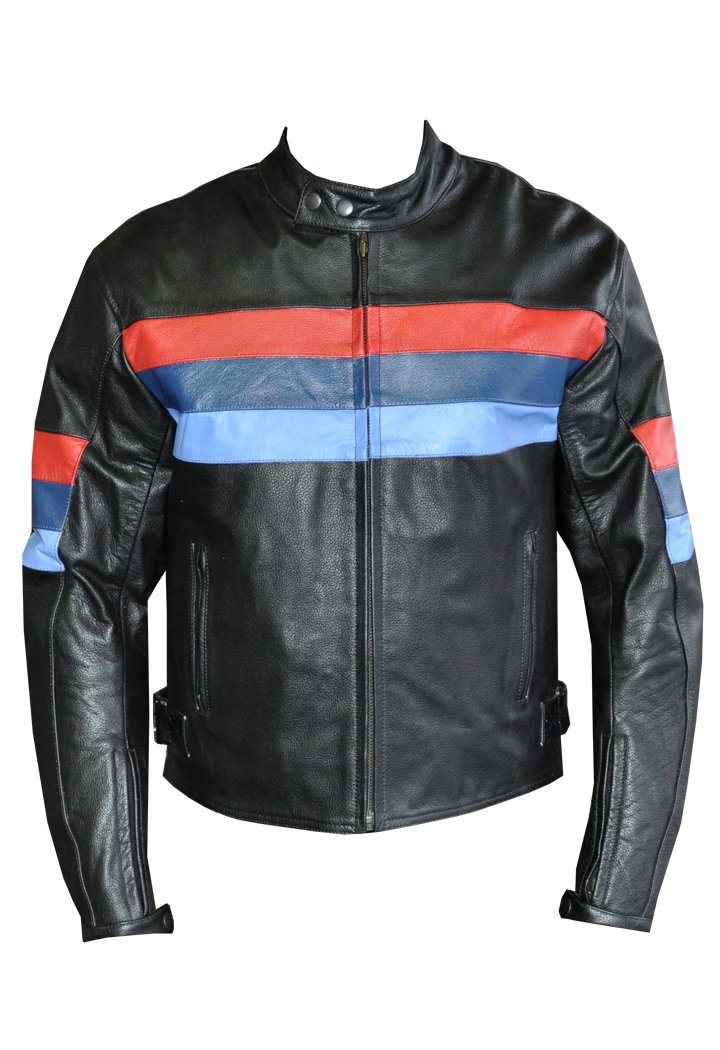 LnL Men's Leather Motorcycle Jacket with CE Armor Padded Protection - Durable Biker Gear for Riding Safety & Style | Perfect for Cruiser, Touring & Street Motorcycles