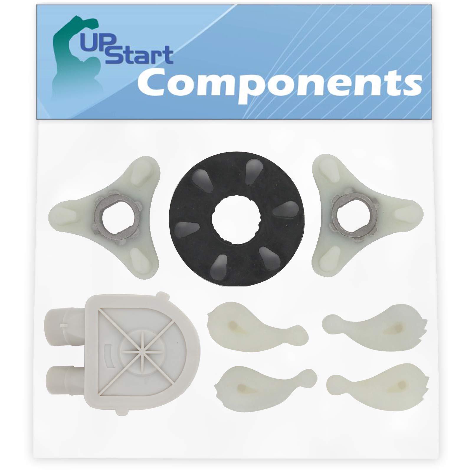 Whirlpool Washing Machine Pump 3363394, Motor Coupler 285753A & Agitator Dogs 80040 Replacement Kit - Compatible with 4XLA87W92AN0 Washer | Water Pump Assembly, Coupling Kit & Agitator Parts for Smooth Laundry Performance