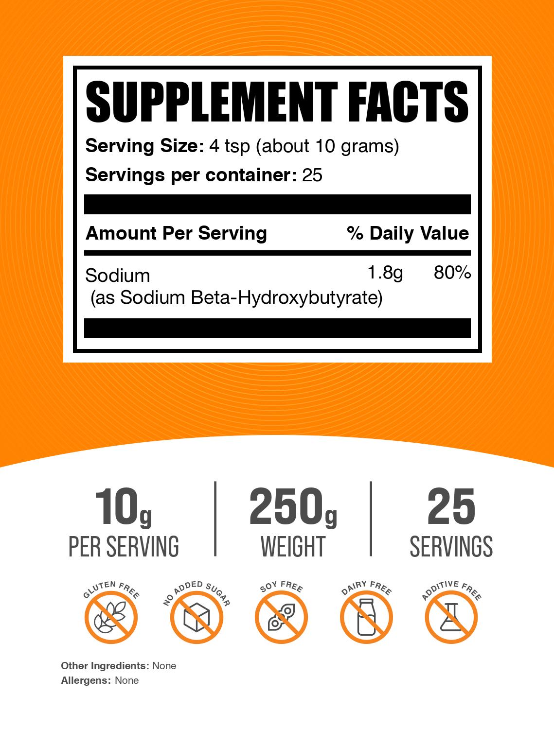 Premium BHB Beta Hydroxybutyrate Sodium Powder for Keto Diet - Supports Ketosis, Energy & Weight Loss - Perfect for Intermittent Fasting & Low-Carb Lifestyle