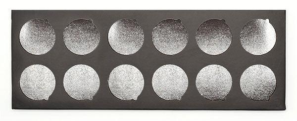 Ben Nye Empty 12 Well Makeup Palette - Professional Cosmetic Mixing Tray for Artists, Perfect for Creams, Liquids & Powders - Ideal for Makeup Studios, Theatrical & Special FX Applications