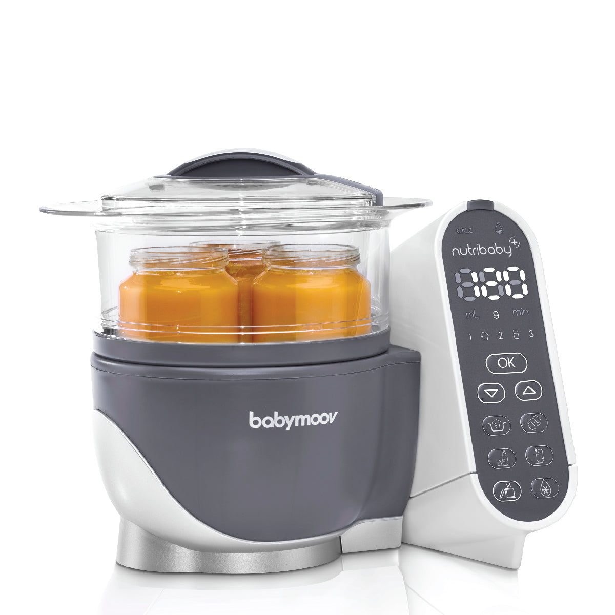 Babymoov Nutribaby+ Baby Food Maker & Blender - Steam Cook & Puree Healthy Homemade Baby Food - Perfect for Infants & Toddlers (Ideal for Making Organic Purees, Steaming Vegetables & Preparing Baby Meals)