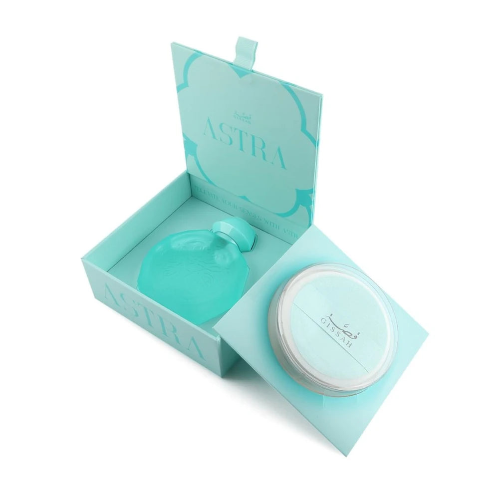 Astra Perfume & Scented Body Powder for Women - Long Lasting Floral Fragrance & Talc-Free Dusting Powder - Perfect for Daily Use, Travel & Special Occasions