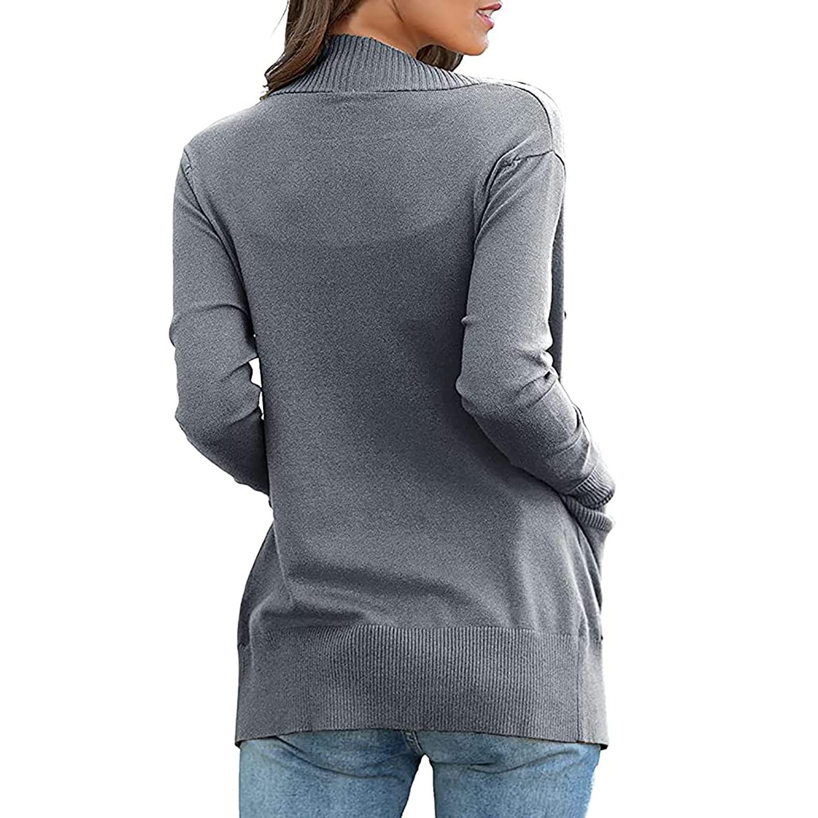 Women's Cable Knit Cardigan Sweater - Soft Waffle Knit Open Front Coat, Warm Shawl Wrap Kimono Tunic Top for Fall & Winter | Casual Outfits, Office Wear, Layering Piece