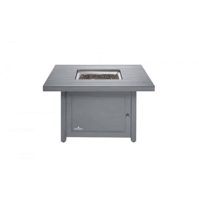 Napoleon Hamptons Square Patio Flame Fire Table - Outdoor Gas Fire Pit for Backyard, Deck, or Garden - Perfect for Entertaining and Relaxing