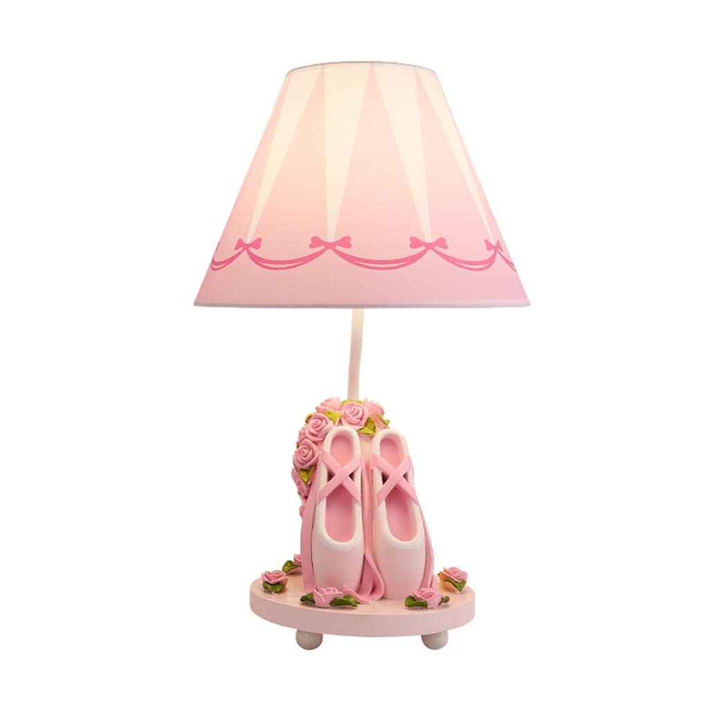 Pink Ballet Shoes Princess Room Table Lamp - LED Night Light for Girls Bedroom, Bedside Decor, Warm White Light - Perfect for Kids Room, Nursery, and Birthday Gifts