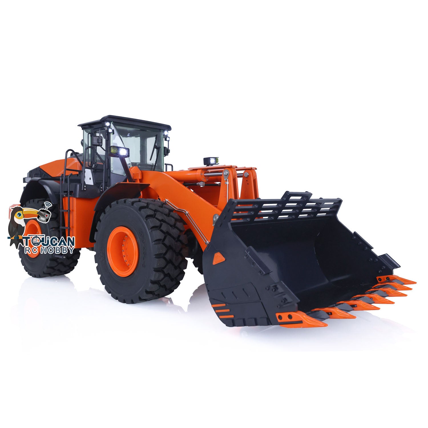 1/14 Scale Hydraulic RC Loader ZW370 JDM 198 - Remote Control Metal Construction Truck with New Sound Module - Realistic Model for Construction Site Play & Collectors