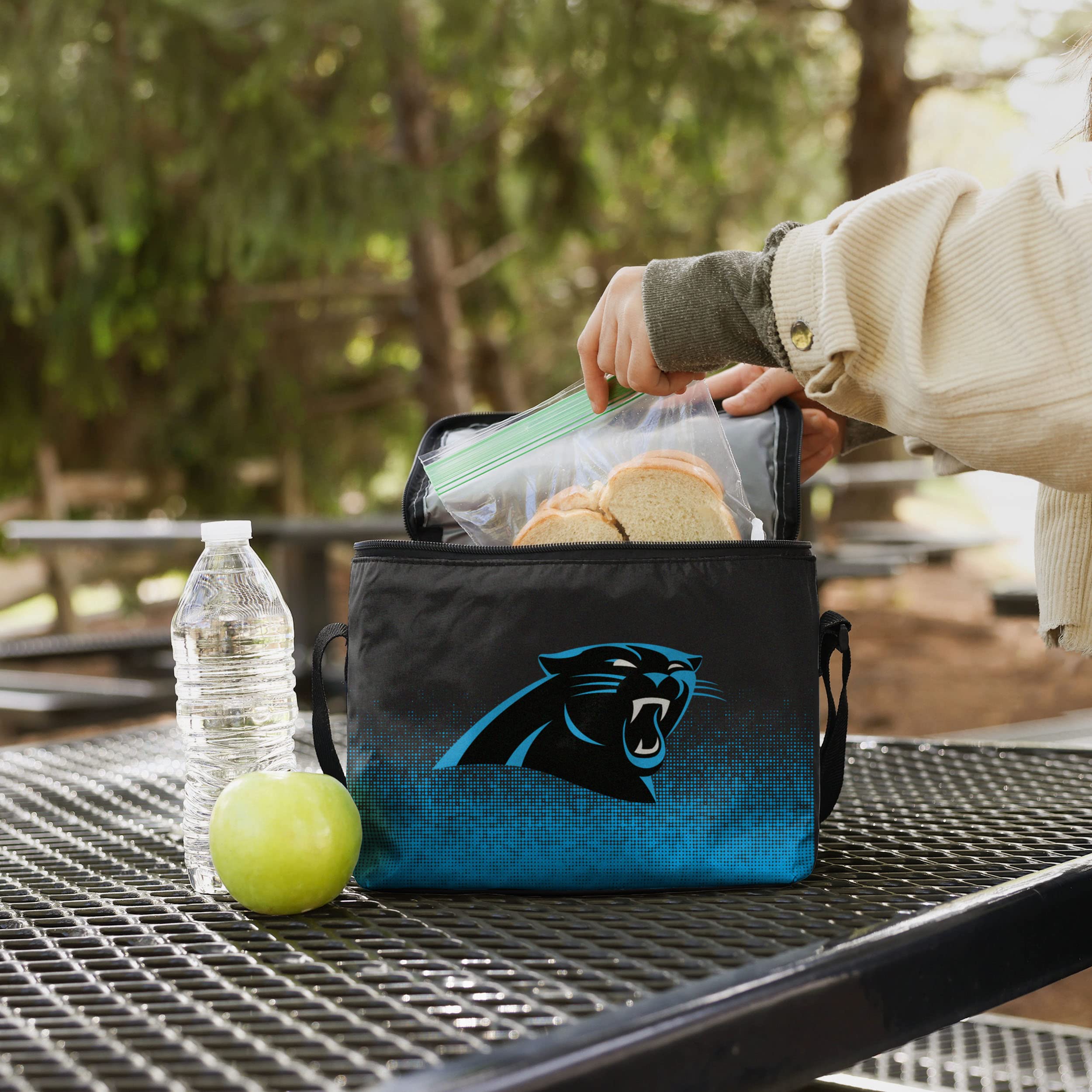 FOCO Unisex Gradient Print Insulated Lunch Bag Cooler Tote for Work, School & Picnics - Keep Food Fresh & Cold All Day