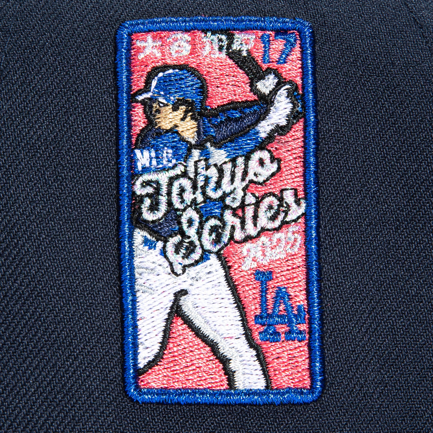 New Era 9Forty A-Frame Los Angeles Dodgers 2025 Tokyo Series Ohtani Patch Snapback Hat - Navy, White, Pink - Perfect for Baseball Games, Streetwear Fashion & Collectors