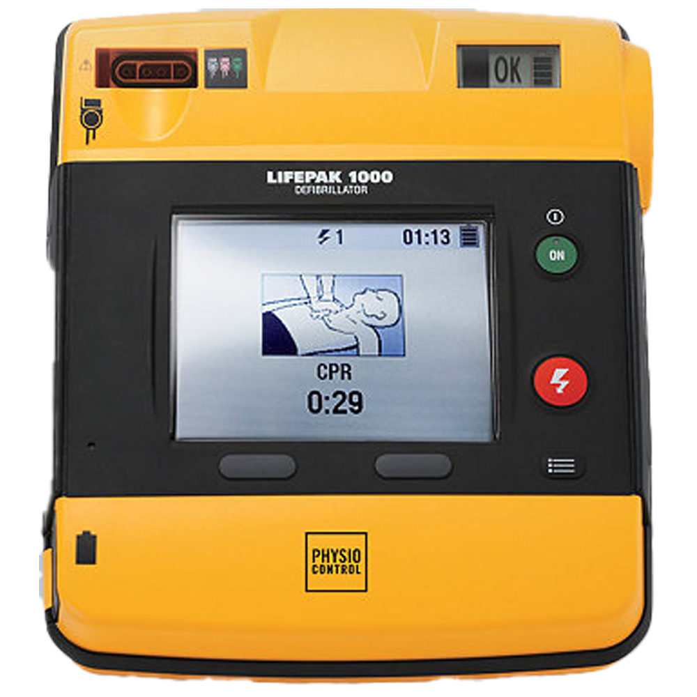 LIFEPAK 1000 Semi Automatic Defibrillator AED - Portable Emergency Heart Defibrillator for Cardiac Arrest - First Aid & Home Use