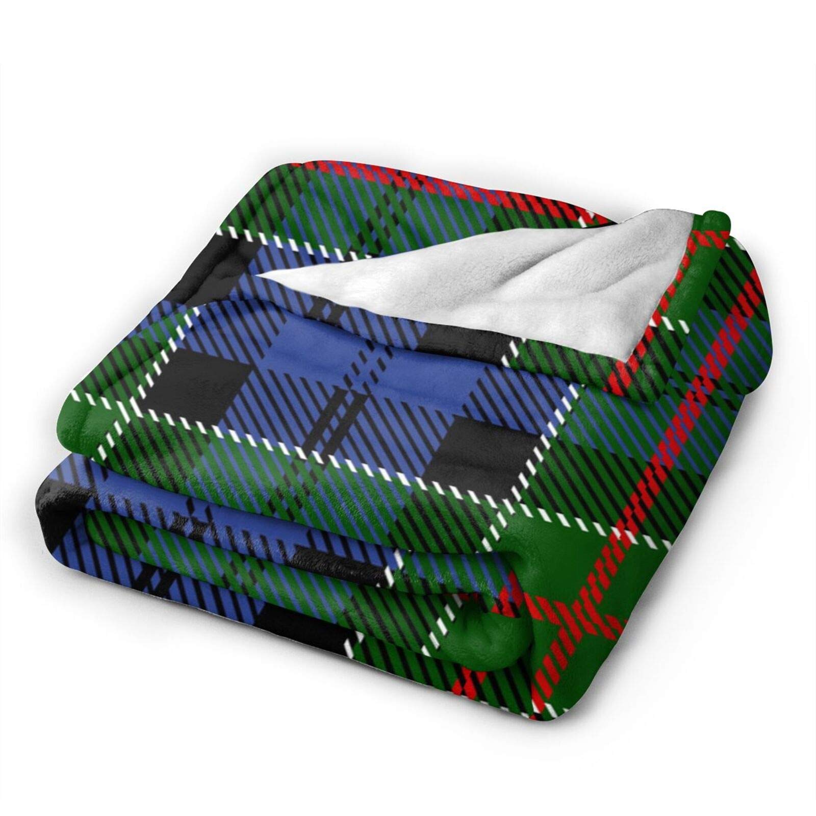 Clan Colquhoun Tartan Throw Blanket - Ultra Soft Flannel Blanket for Bed, Sofa & Couch | Warm Scottish Plaid Blanket for Home Decor, Winter Nights & Cozy Living Room