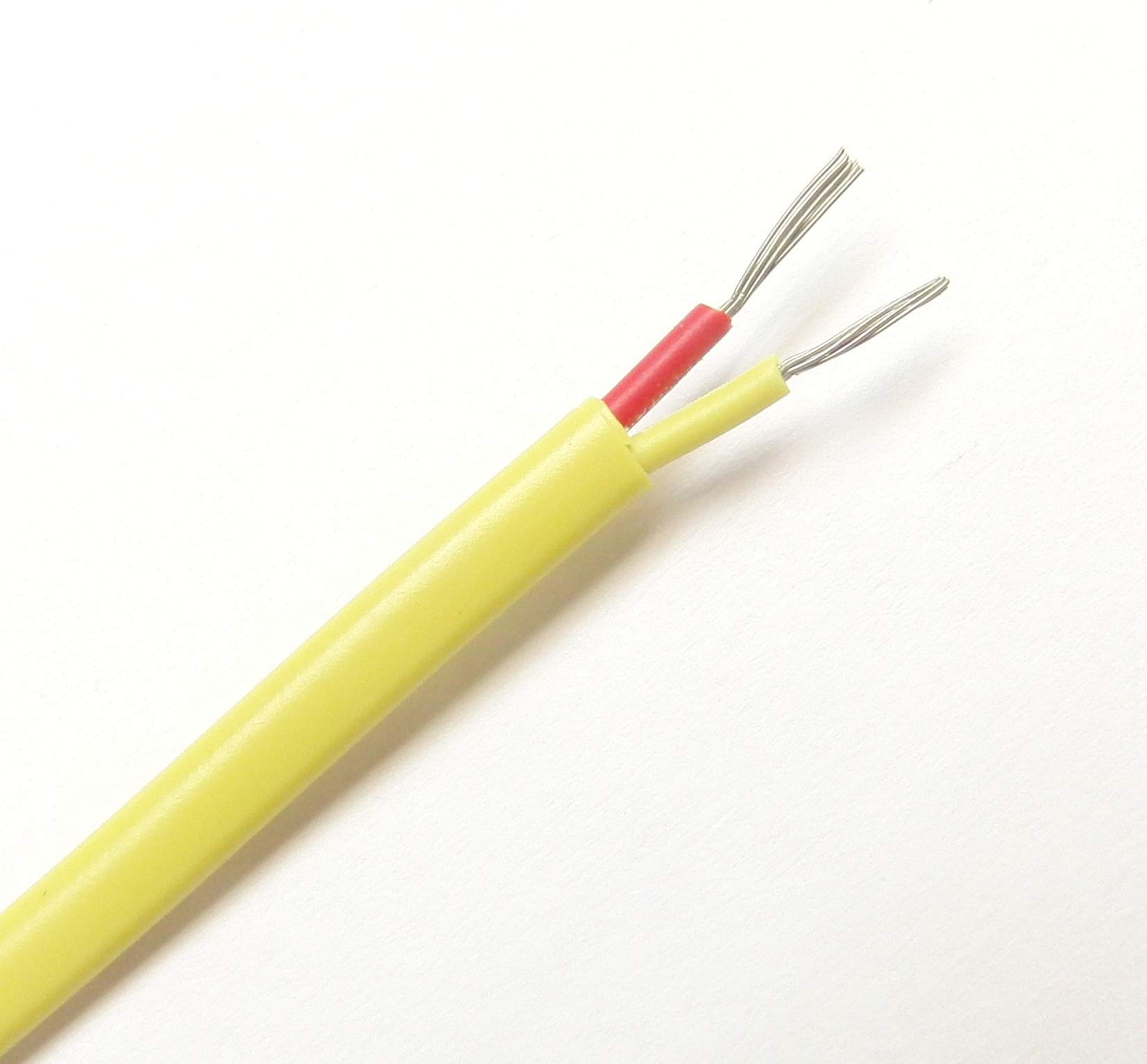 High-Quality K-Type Thermocouple Wire AWG 24 Stranded with PVC Insulation - 50 Yard Roll for Industrial Temperature Measurement, HVAC Systems, and Laboratory Equipment