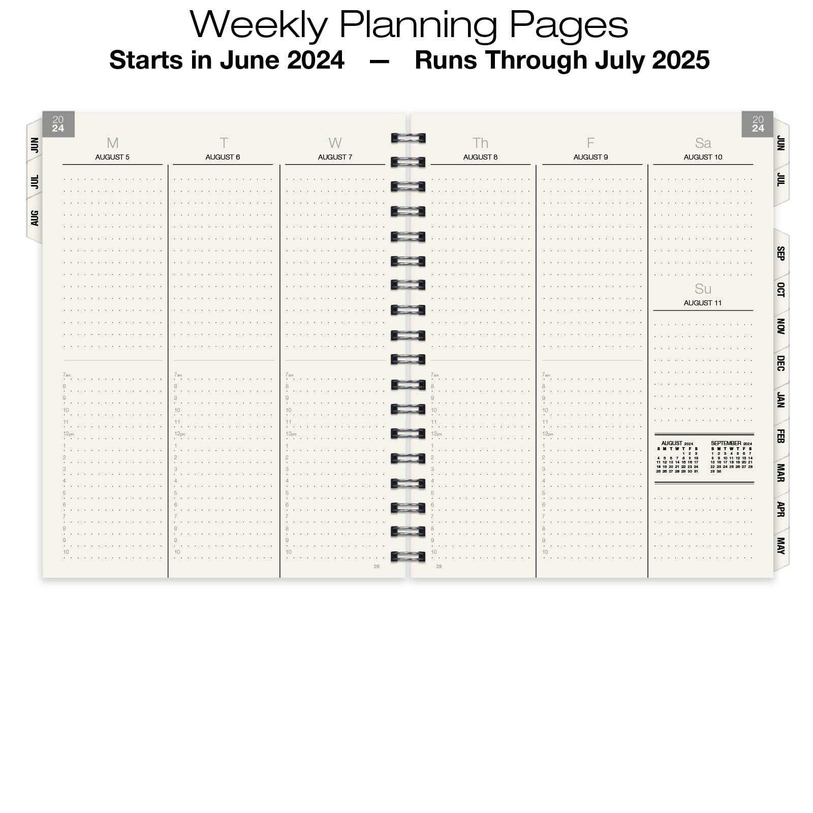 2024-2025 Monthly & Weekly Planner - 7
