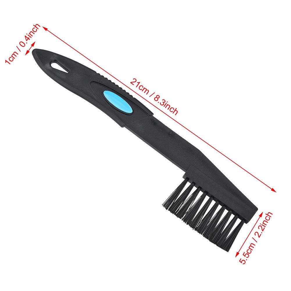 **2-Pack Black Plastic Sprocket Cleaning Brush Kit - Chain & Crank Sprocket Cleaning Tool for Bike Maintenance - Perfect for Mountain, Road & BMX Bikes**