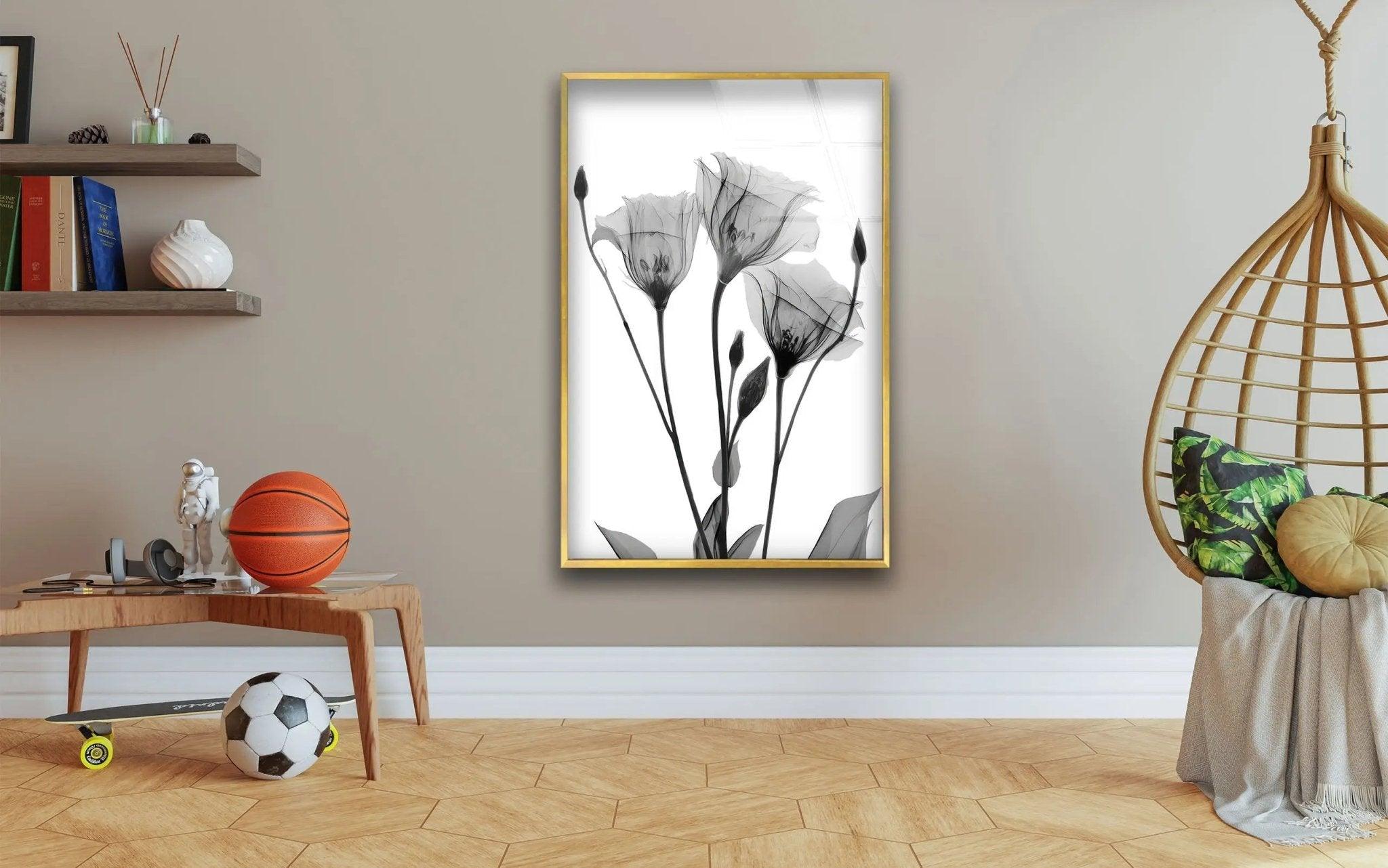 Albert Koetsier Tulip Tattoo Glass Wall Art - Handmade Stained Glass Window Decor for Living Room, Bedroom & Office - Perfect Gift for Home Decor Lovers