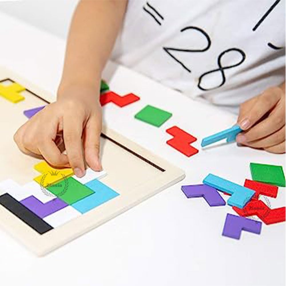 ZINNIA Wooden Puzzle Game for Kids Ages 3+ | Russian Montessori Brain Teaser | Educational Learning Toy for Boys & Girls | Perfect for Preschool Learning & Family Game Night