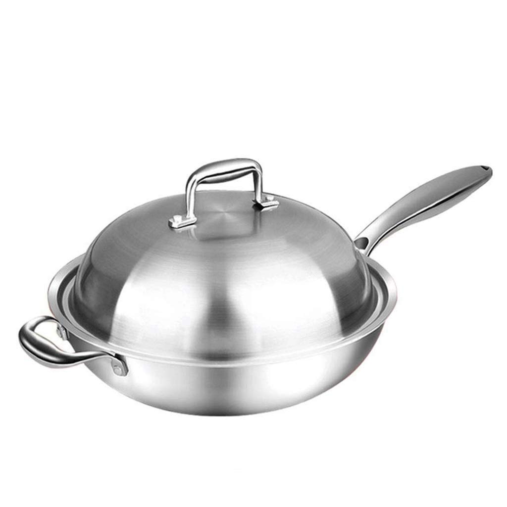 Nonstick Wok Pan with Lid - 12 Inch Ceramic Coated Stir Fry Pan, Large Omelette Skillet - Dishwasher Safe & PFOA Free - Perfect for Asian Cooking, Stir Frying, Sautéing & Healthy Meals