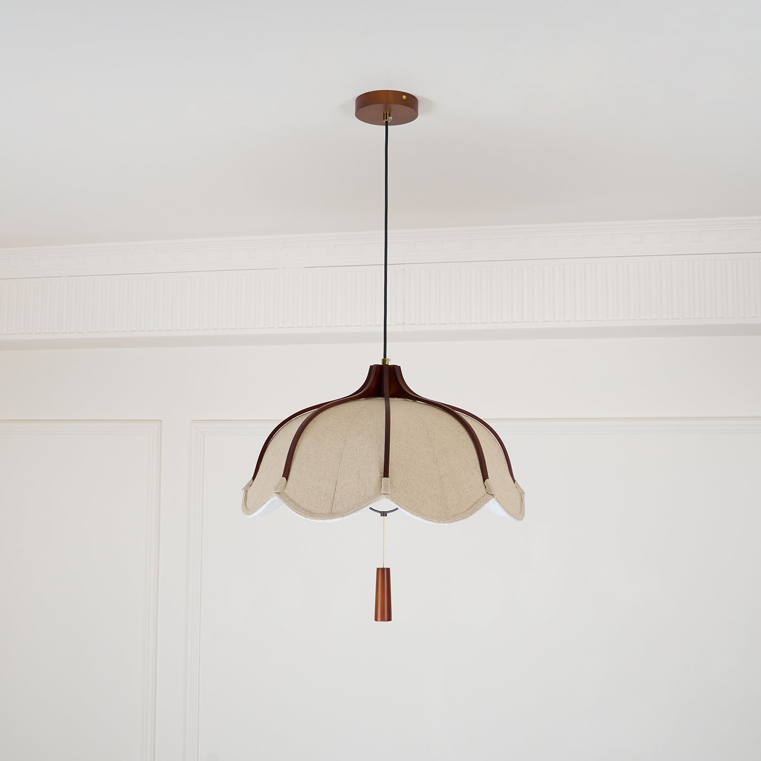 Evelyn Pendant Lamp - Modern Glass Hanging Light Fixture for Kitchen Island, Dining Room & Bedroom | Dimmable LED Chandelier for Home Decor