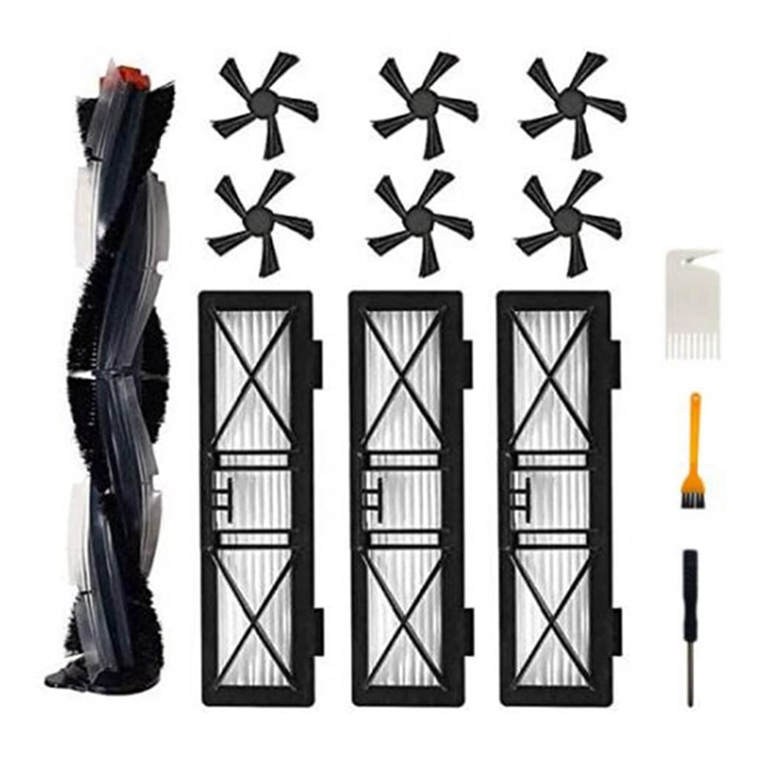 VIGANAN Replacement Parts for Neato Botvac D Series (D3, D4, D5, D6, D7, D75, D80, D85) - Robot Vacuum Cleaner Accessory Kit - Compatible Vacuum Parts - Black | Perfect for Home Cleaning & Maintenance