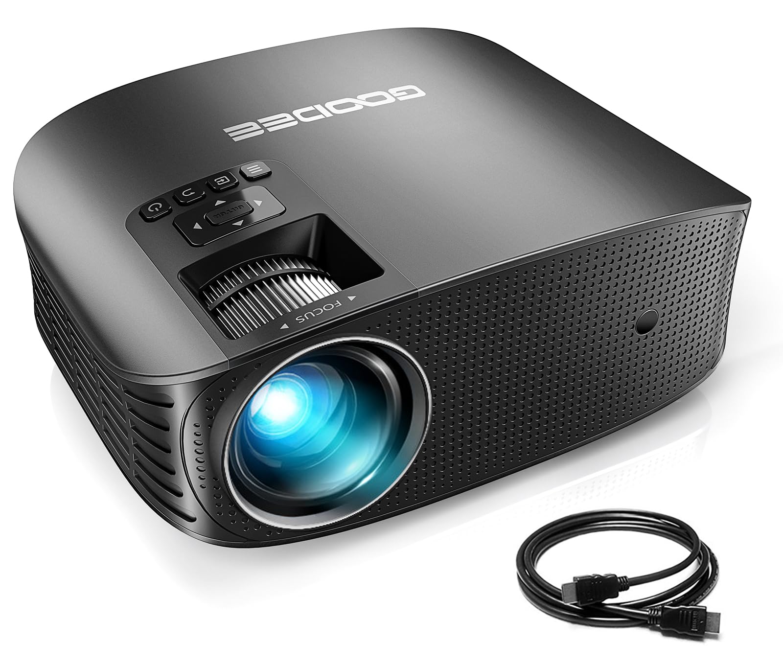 GooDee 1080P HD Projector with Dolby Audio - 15000L Brightness, 230
