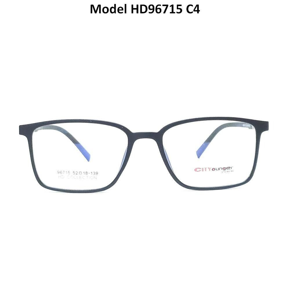 Premium TR90 Ultra Thin Lightweight Eyeglass Frames for Men & Women - HD96715C3 HD Clarity | Perfect for Office, Reading & Daily Wear