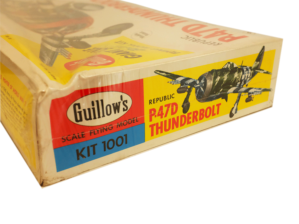 Guillow's P-47D Thunderbolt Balsa Wood Model Airplane Kit - 3/4