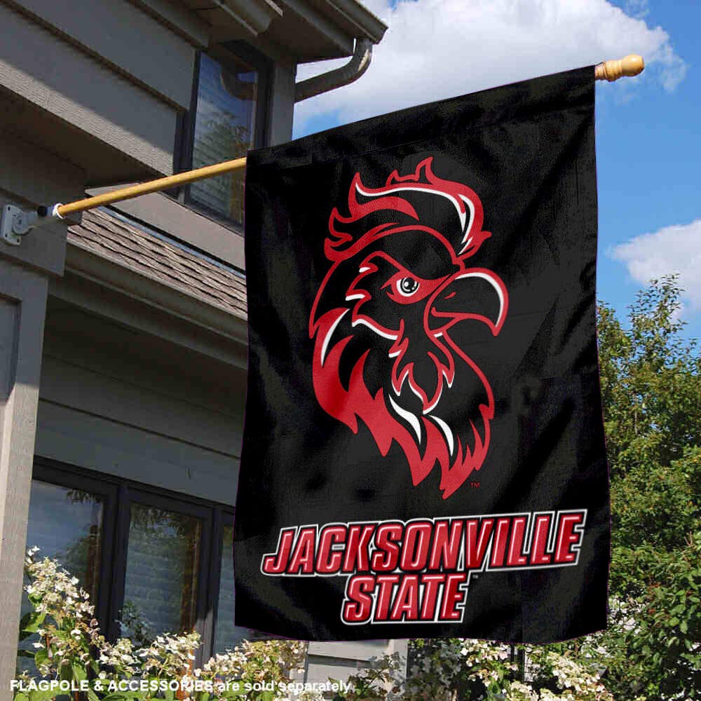 Jacksonville State Gamecocks Double Sided House Flag - College Team Banner for Outdoor Decor, Game Day Party & Home Tailgating - NCAA Football Fan Gear