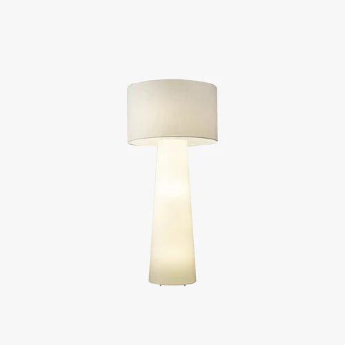 Modern White Large Cylindrical Decorative Floor Lamp for Living Room - Elegant Standing Light for Bedroom, Office & Home Decor
