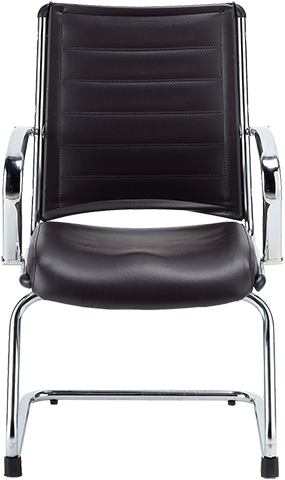 Eurotech Europa LE833 Genuine Leather Guest Chair - Premium Office Seating for Reception, Conference & Waiting Areas - Comfortable & Stylish for Professional Spaces