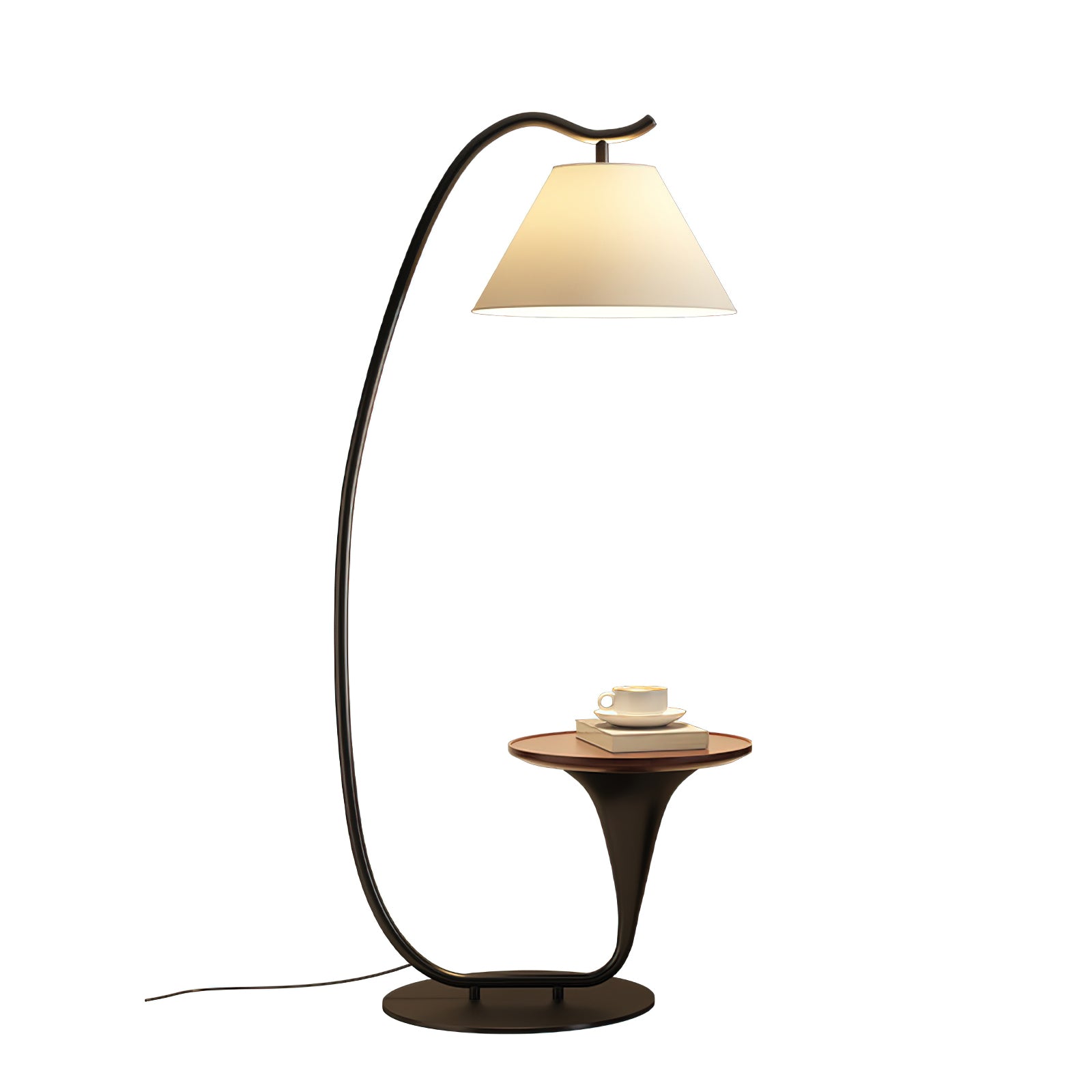 Modern Curvature Floor Lamp - Adjustable LED Standing Light for Living Room, Bedroom & Office - Stylish Home Decor Lighting with Remote Control & Dimmable Brightness - Perfect for Reading, Relaxing & Ambiance