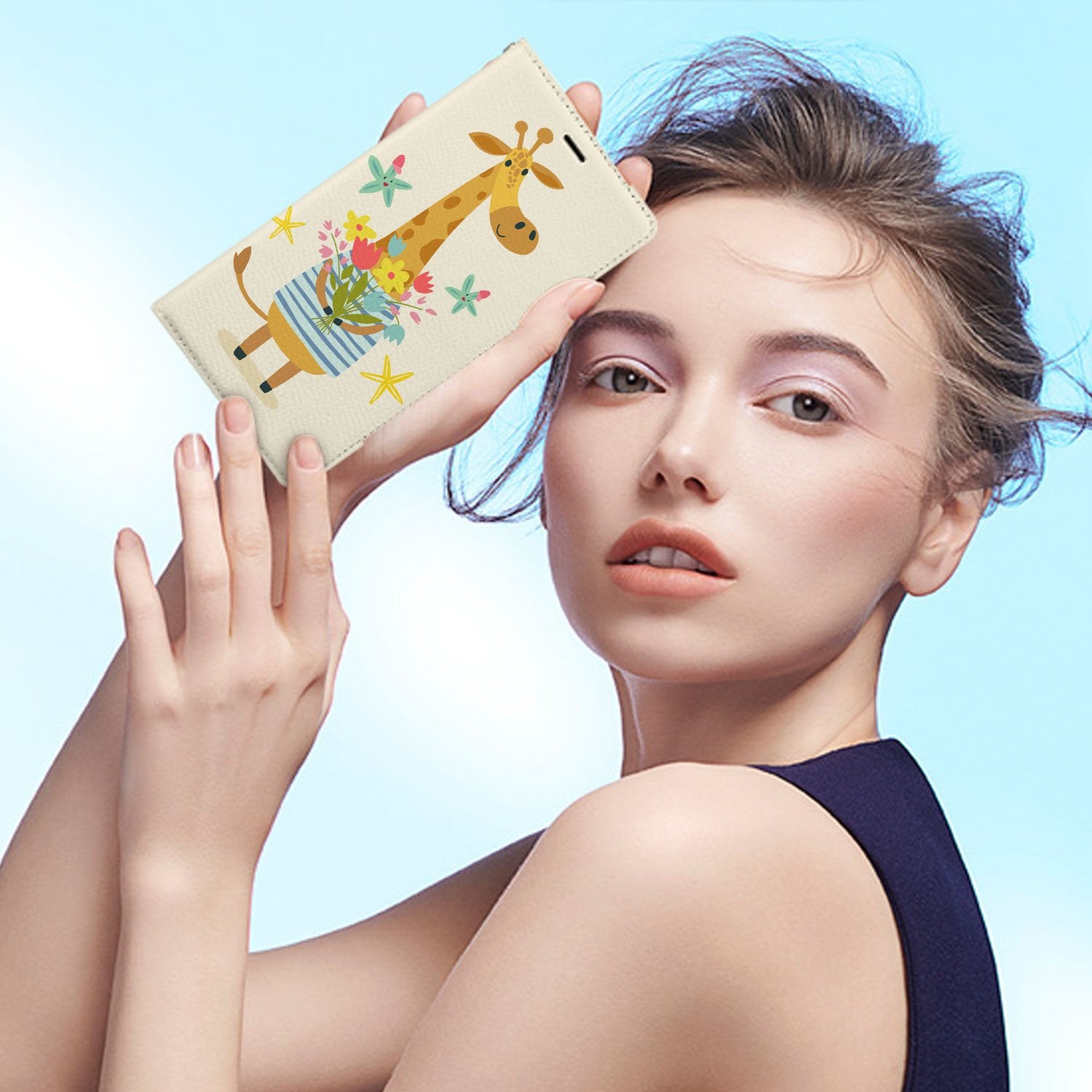 Huawei Wallet - Cute Forest Friends Design for Women | Slim RFID Blocking Card Holder | Perfect for Travel, Work & Everyday Use