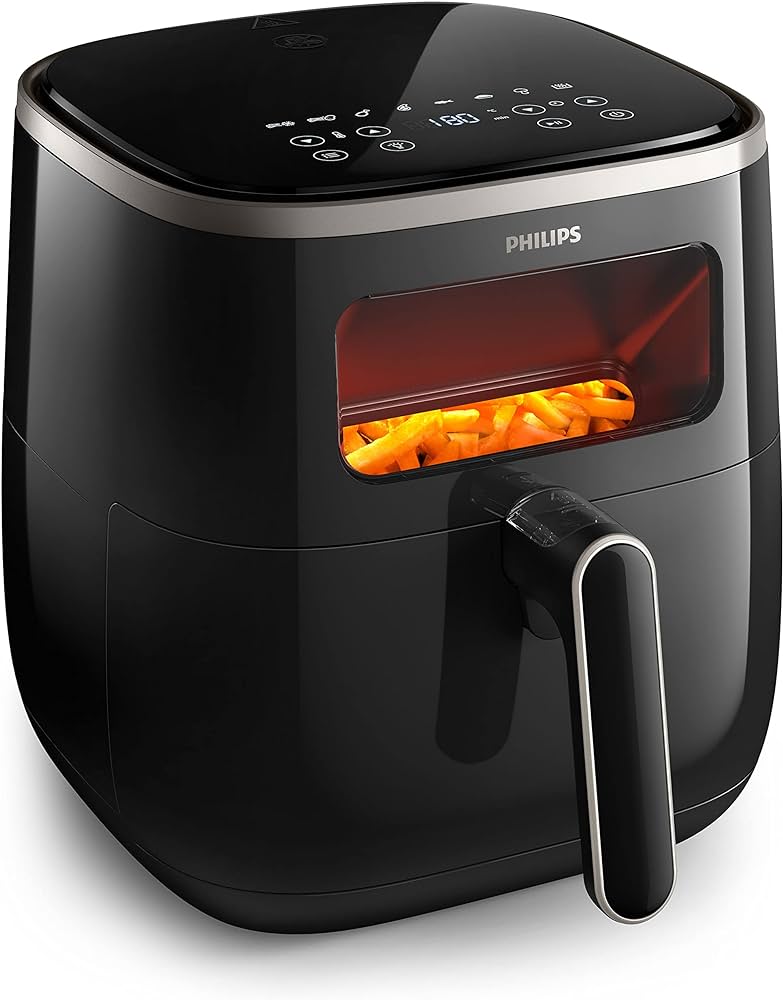 Philips Airfryer 3000 Series XL Digital Window Air Fryer - Large Capacity, Healthy Oil-Free Cooking for Family Meals, Snacks & Party Foods