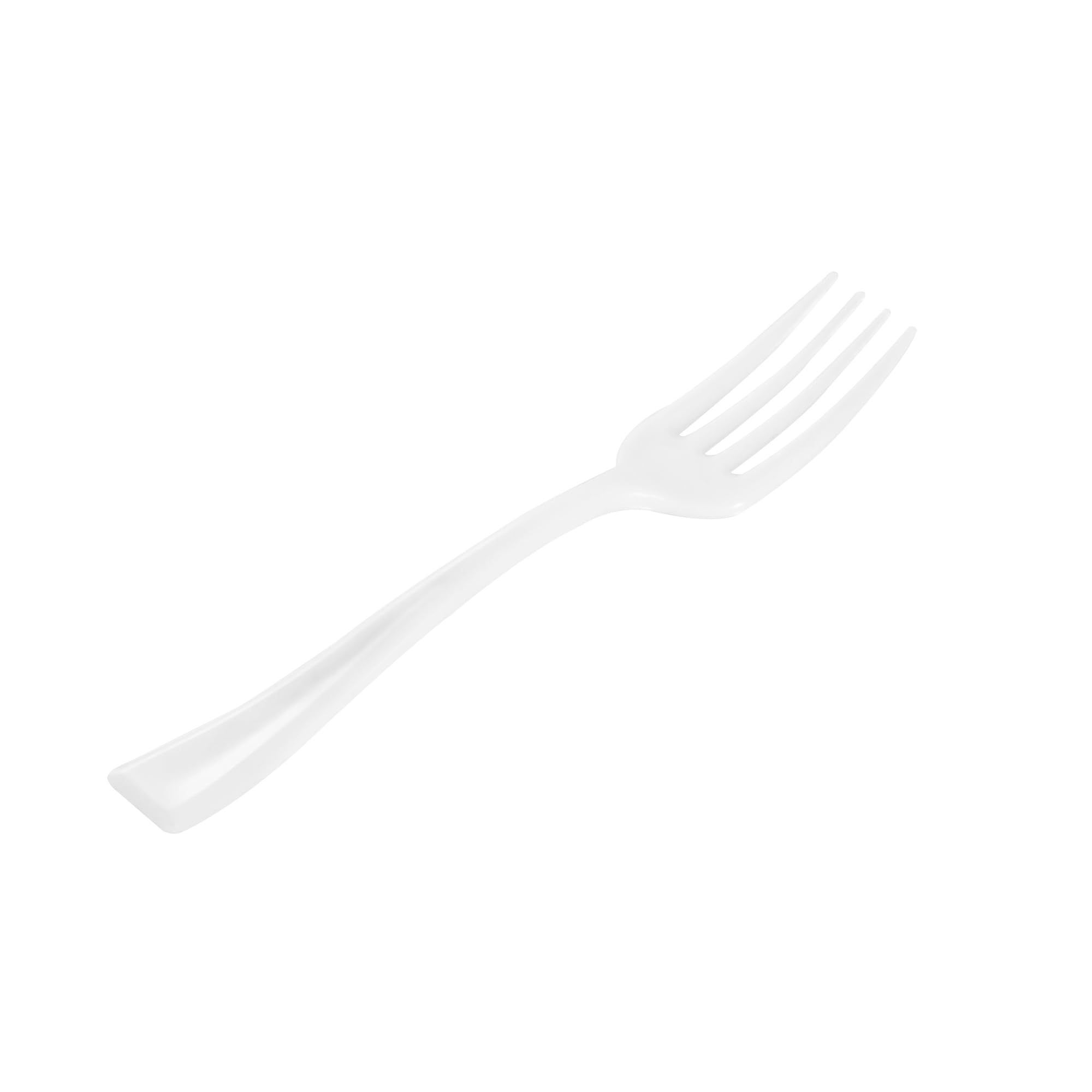 500-Pack 4 Inch Disposable Mini Forks - Heavy-Duty White Plastic Appetizer Forks for Hors D'oeuvres, Desserts, Samples | Perfect for Parties, Weddings, Catering & Events
