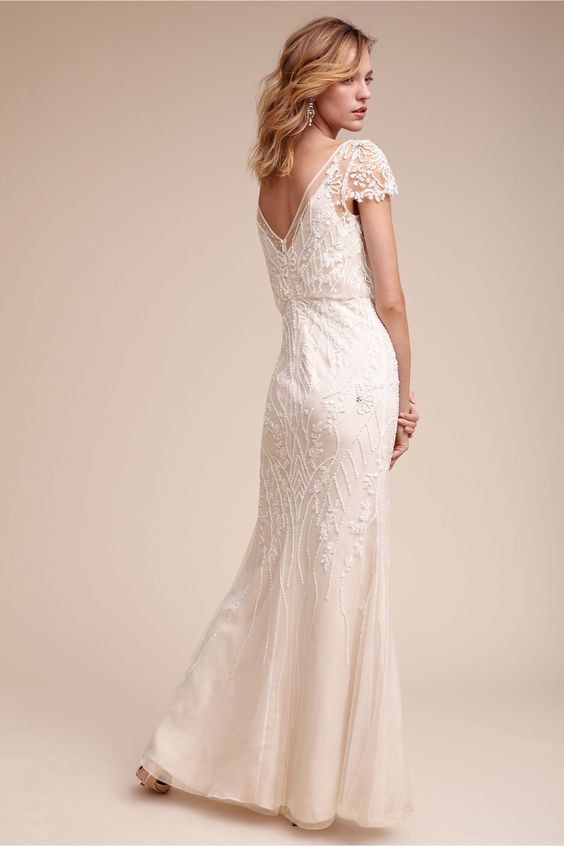 BHLDN Etoile Aurora Wedding Gown - Elegant Lace Bridal Dress for Beach, Garden & Formal Ceremonies