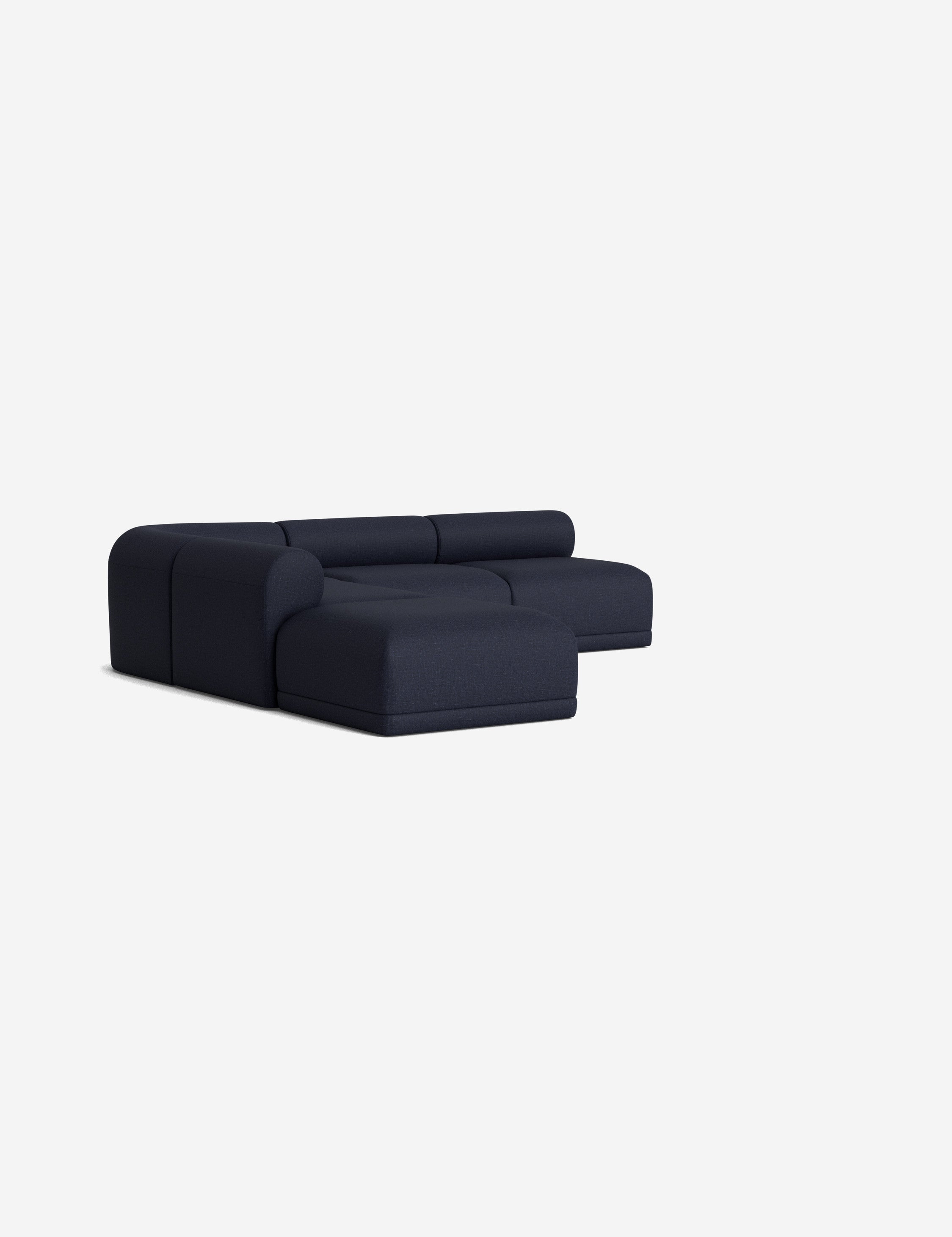 Modern Carson Sectional Sofa with Ottoman - Comfortable L-Shaped Couch for Living Room, Family Room & Home Theater - Perfect for Relaxing, Entertaining & Movie Nights