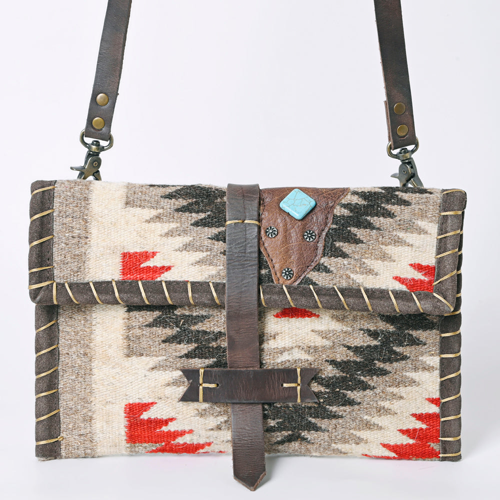 ADBG1117 Genuine Leather Western Handbag - American Darling Women's Wallet Saddle Purse for Cowgirl Style & Everyday Use