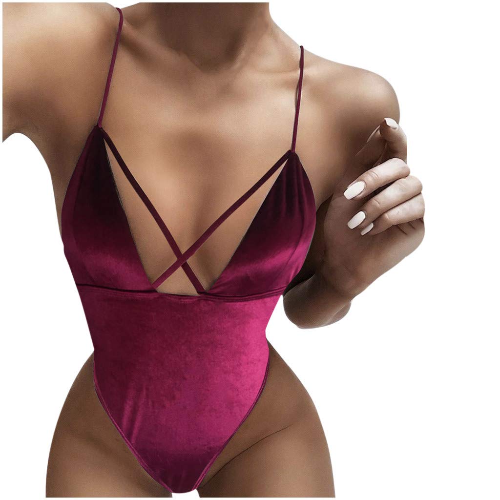 Women's Solid Color Bikini Set - Push Up Filled Bra One Piece Swimsuit for Beach & Pool | Summer Swimwear for Women | Perfect for Vacations, Swimming, and Sunbathing #1555
