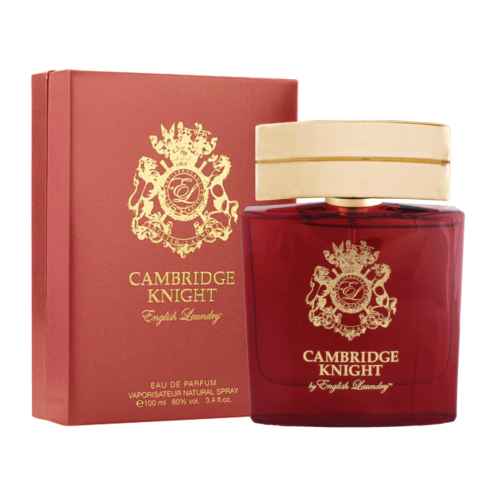English Laundry Cambridge Knight Eau de Parfum for Men - 3.4 Fl Oz Luxury Cologne | Perfect for Date Night, Office & Special Occasions