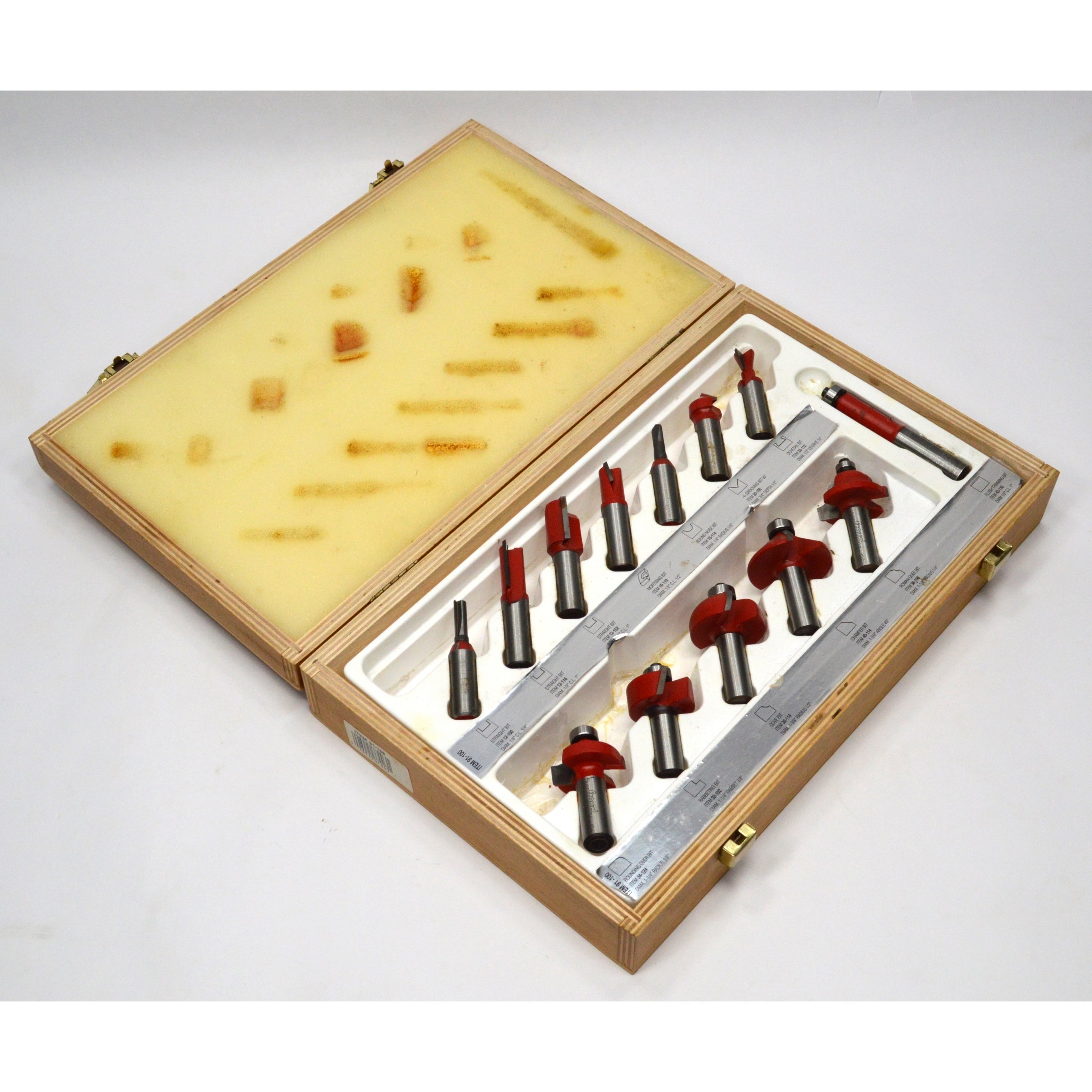 FREUD Premium Woodworking Router Bit Set #91-100 with 13 Specialty Bits & Storage Box – Perfect for DIY Projects, Cabinet Making, and Professional Woodworking